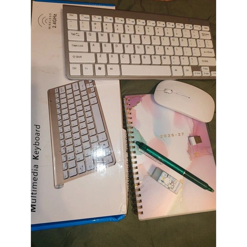 Blue Sky Ashley G 26-27 Wkly/Mthly Academic Planner wireless kboard, mouse, pen